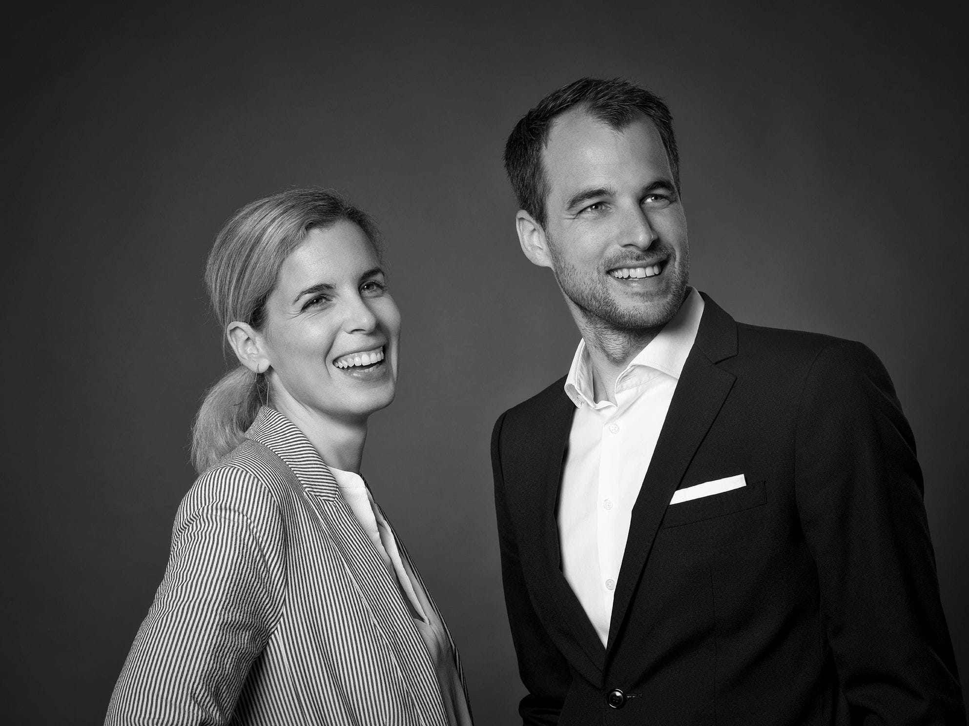 Elisabeth Weihs und Thomas Prinz als Vertreter der 4. Generation der Plankenauer-Familiengeschichte, gemeinsam im Büro.